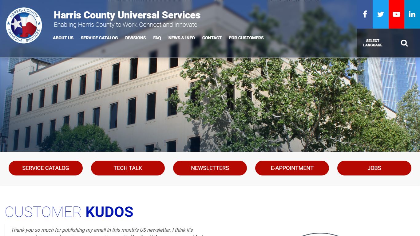 Universal Services > Home - Harris County, Texas